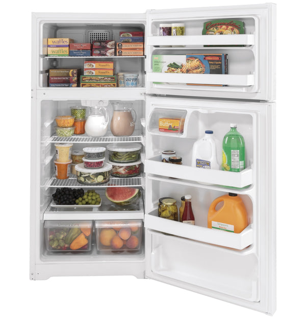 GE 15.6-cu ft Top-Freezer Refrigerator ( White )