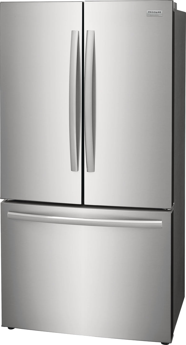 Frigidaire Gallery Counter-Depth 23.3-cu ft 3 -Door French Door Refrigerator with Ice Maker with Water Dispenser ( Fingerprint Resistant Stainless Steel ) ENERGY STAR Certified