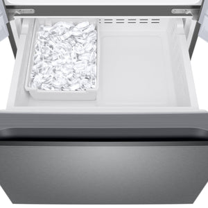 Samsung Standard-Depth 22-cu ft 3 -Door Smart Compatible French Door Refrigerator with Ice Maker with Water Dispenser ( Fingerprint Resistant Stainless Steel ) ENERGY STAR Certified