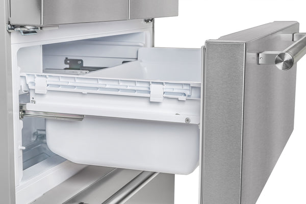 FORNO Counter-Depth Moena 19.2-cu ft 4 -Door French Door Refrigerator with Ice Maker with Ice Dispenser ( Stainless steel )