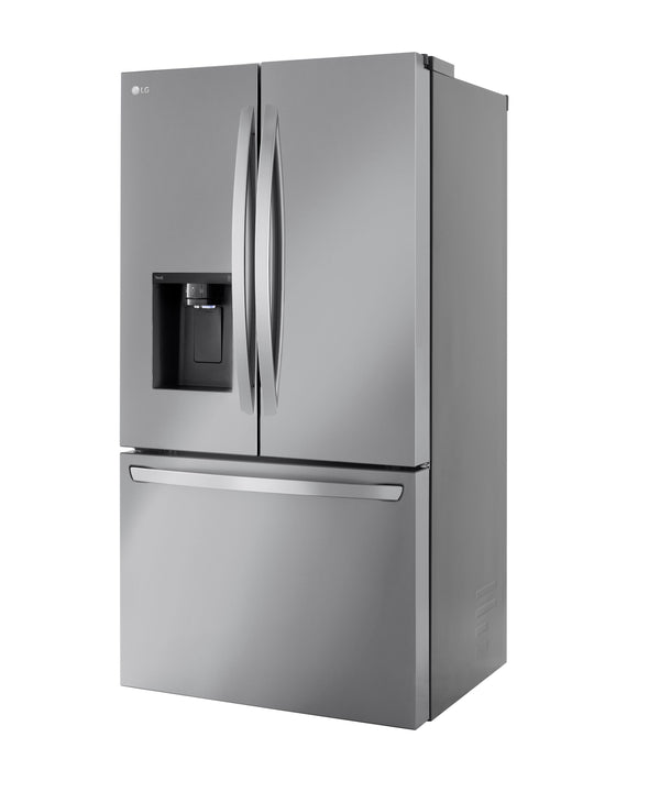 LG Standard-Depth 30.7-cu ft 3 -Door Smart Compatible French Door Refrigerator with Dual Ice Maker with Water and Ice Dispenser ( PrintProof Stainless Steel ) ENERGY STAR Certified