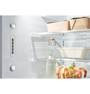 Cafe Counter-Depth 23.1-cu ft 3 -Door Smart Compatible French Door Refrigerator with Ice Maker with Water Dispenser ( Stainless Steel ) ENERGY STAR Certified