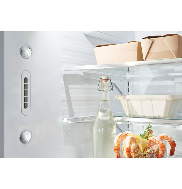 Cafe Counter-Depth 23.1-cu ft 3 -Door Smart Compatible French Door Refrigerator with Ice Maker with Water Dispenser ( Stainless Steel ) ENERGY STAR Certified