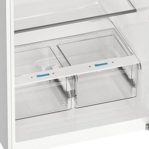 Midea Fingerprint Resistant 20.5-cu ft Top-Freezer Refrigerator ( White ) Garage Ready ENERGY STAR Certified