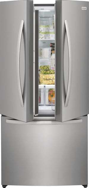 Frigidaire Counter-Depth 17.6-cu ft 3 -Door French Door Refrigerator with Ice Maker ( Fingerprint-Resistant Stainless Look ) ENERGY STAR Certified