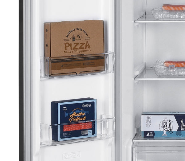 Impecca 18.8-cu ft Counter-Depth Side-by-Side Refrigerator Built-In ( Stainless steel )