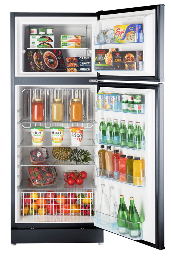 UNIQUE Off-Grid 14-cu ft Top-Freezer Refrigerator ( Black )