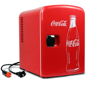 Coca-Cola Classic Coke Bottle 4L 6 Can Portable Cooler 0.14-cu ft ( Red, White )