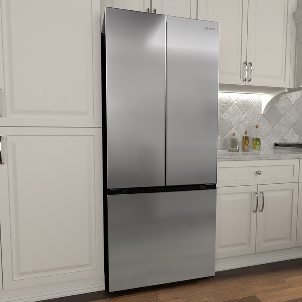 Avanti Standard-Depth 17.5-cu ft 4 -Door French Door Refrigerator ( Stainless steel )