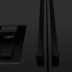 ZLINE KITCHEN & BATH Counter-Depth 21.6-cu ft 4 -Door French Door Refrigerator with Ice Maker with Water Dispenser ( Fingerprint Resistant Black Stainless Steel ) ENERGY STAR Certified