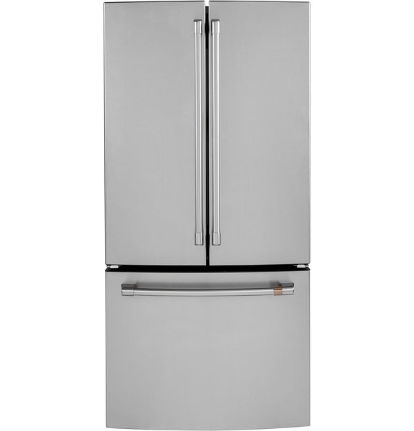 Cafe Counter-Depth 18.6-cu ft 3 -Door French Door Refrigerator with Ice Maker with Water Dispenser ( Stainless Steel ) ENERGY STAR Certified