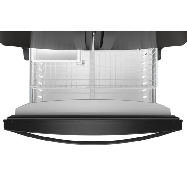 Whirlpool Standard-Depth 25.2-cu ft 3 -Door French Door Refrigerator with Ice Maker ( Black ) ENERGY STAR Certified