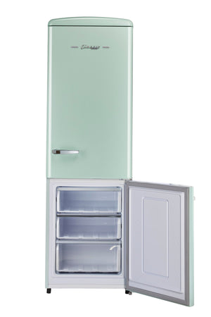 UNIQUE Classic Retro 11.7-cu ft Counter-Depth Bottom-Freezer Refrigerator Summer Mint Green ) ENERGY STAR Certified