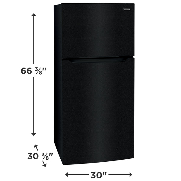 Frigidaire 18.3-cu ft Top-Freezer Refrigerator ( Black ) Garage Ready