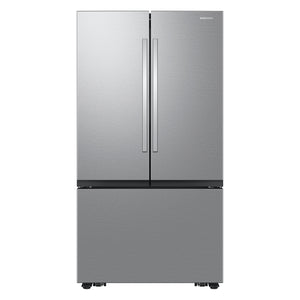 Samsung Standard-Depth Mega Capacity 31.5-cu ft 3 -Door Smart Compatible French Door Refrigerator with Dual Ice Maker with Water Dispenser ( Fingerprint Resistant Stainless Steel ) ENERGY STAR Certified