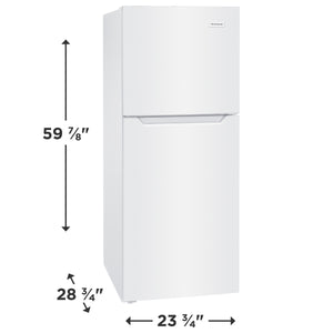 Frigidaire 11.6-cu ft Counter-Depth Top-Freezer Refrigerator ( White ) Garage Ready ENERGY STAR Certified