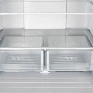 FORNO Gallipoli Standard-Depth 17.5-cu ft 3 -Door French Door Refrigerator with Ice Maker with Ice Dispenser ( Stainless Steel )