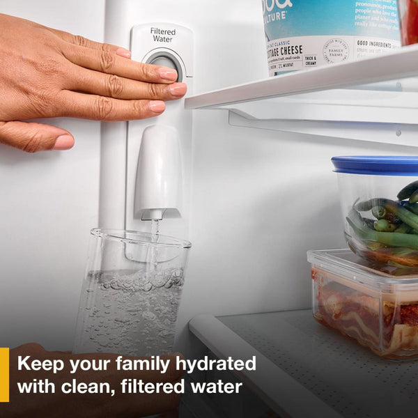 Whirlpool Counter-Depth 20-cu ft 3 -Door French Door Refrigerator with Ice Maker ( Stainless Steel ) ENERGY STAR Certified