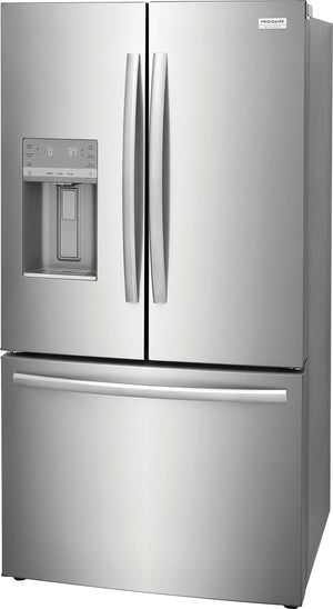 Frigidaire Gallery Standard-Depth 27.8-cu ft 3 -Door French Door Refrigerator with Dual Ice Maker with Water and Ice Dispenser ( Fingerprint Resistant Stainless Steel ) ENERGY STAR Certified
