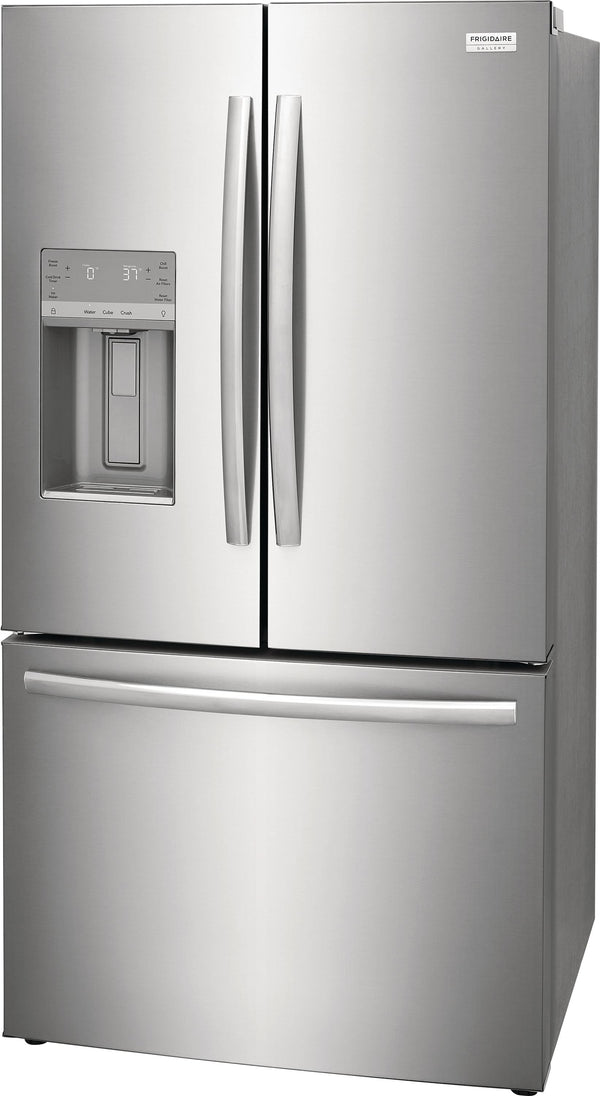 Frigidaire Gallery Standard-Depth 27.8-cu ft 3 -Door French Door Refrigerator with Dual Ice Maker with Water and Ice Dispenser ( Fingerprint Resistant Stainless Steel ) ENERGY STAR Certified