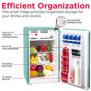 Frigidaire 3.2-cu ft Mini Fridge with Freezer ( Mint )