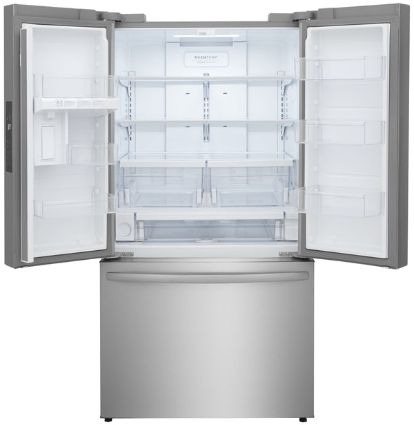 Frigidaire Standard-Depth 28.8-cu ft 3 -Door French Door Refrigerator with Ice Maker with Water Dispenser ( Smudge-Proof Stainless Steel ) ENERGY STAR Certified