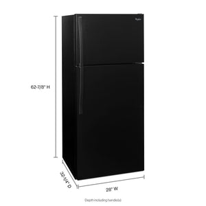 Whirlpool 14.3-cu ft Top-Freezer Refrigerator ( Black )