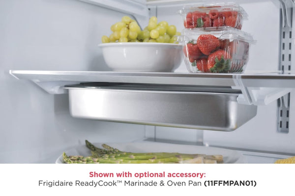 Frigidaire Counter-Depth 21.5-cu ft 4 -Door French Door Refrigerator with Ice Maker with Water and Ice Dispenser ( Smudge-Proof Stainless Steel ) ENERGY STAR Certified