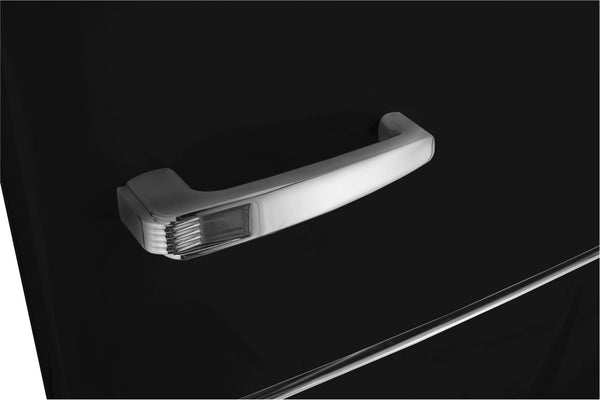 UNIQUE Classic Retro 11.7-cu ft Counter-Depth Bottom-Freezer Refrigerator Midnight Black ) ENERGY STAR Certified