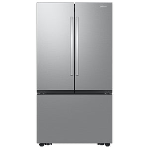 Samsung Counter-Depth Mega Capacity 26.5-cu ft 3 -Door Smart Compatible French Door Refrigerator with Dual Ice Maker ( Fingerprint Resistant Stainless Steel ) ENERGY STAR Certified
