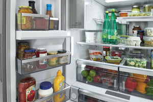 Frigidaire Professional Counter-Depth 22.6-cu ft 3 -Door French Door Refrigerator with Dual Ice Maker with Water and Ice Dispenser ( Smudge-Proof Stainless Steel ) ENERGY STAR Certified