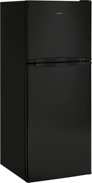 Hotpoint 9.7-cu ft Counter-Depth Top-Freezer Refrigerator ( Black )