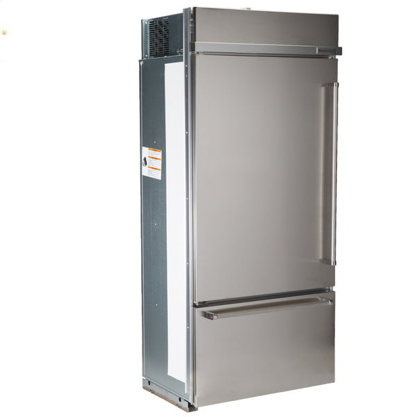 KitchenAid 20.9-cu ft Counter-Depth Built-In Bottom-Freezer Refrigerator with Ice Maker ( Stainless steel ) ENERGY STAR Certified