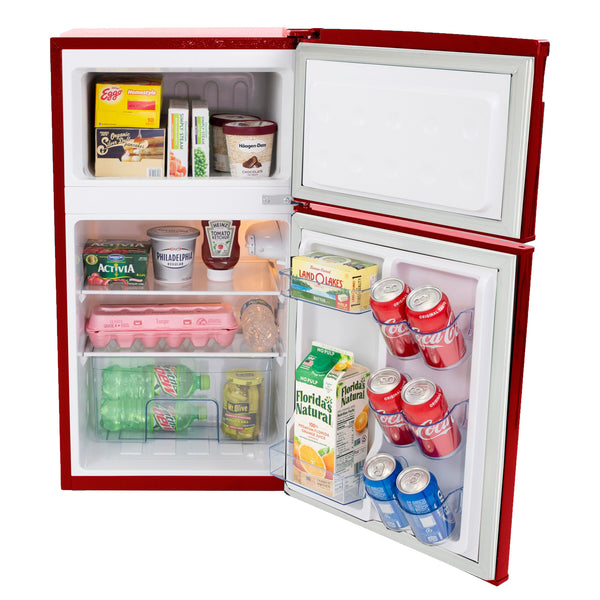 Avanti 3-cu ft Mini Fridge with Freezer ( Red ) ENERGY STAR