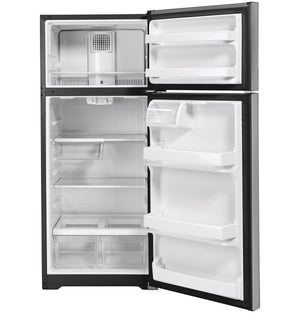 GE 17.5-cu ft Top-Freezer Refrigerator ( Stainless Steel )