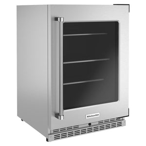KitchenAid 5.2-cu ft Built-In Mini Fridge ( Stainless Steel )
