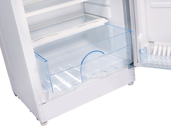 UNIQUE Off-Grid 10.3-cu ft Counter-Depth Top-Freezer Refrigerator ( White )