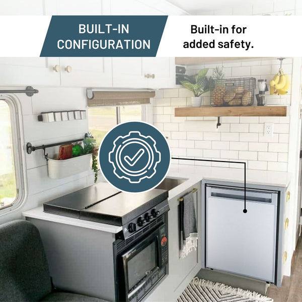 Equator Advanced Appliances 2.82-cu ft Built-In Mini Fridge with Freezer ( Silver )