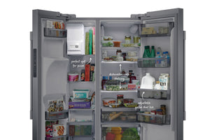 Frigidaire Professional 22.3-cu ft Counter-Depth Side-by-Side Refrigerator with Ice Maker ,Water and Ice Dispenser ( Smudge-Proof Stainless Steel ) ENERGY STAR Certified