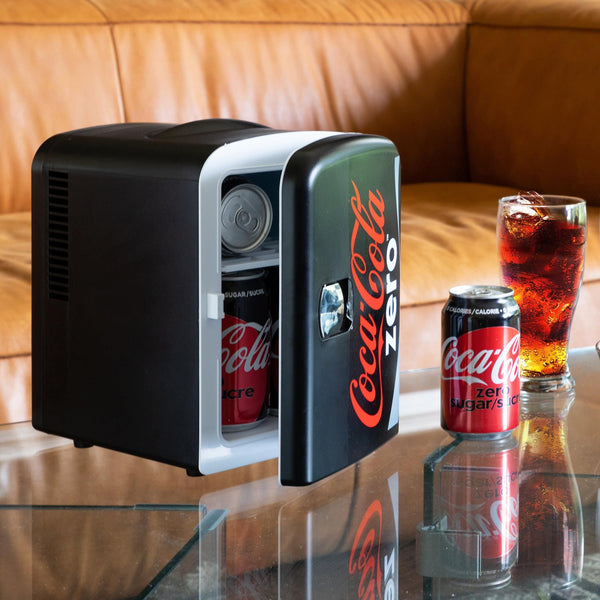 Coca-Cola Coke Zero 6 Can Portable 4L Cooler/Warmer 0.14-cu ft ( Black, Red )