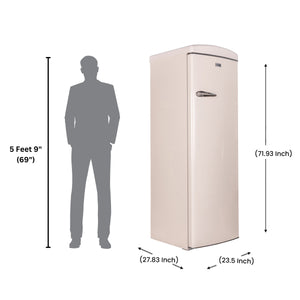 Equator Advanced Appliances 11.12-cu ft Freezerless Refrigerator ( Cream )