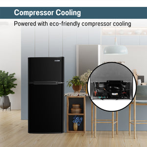 ConServ 4.5-cu ft Mini Fridge with Freezer ( Black )