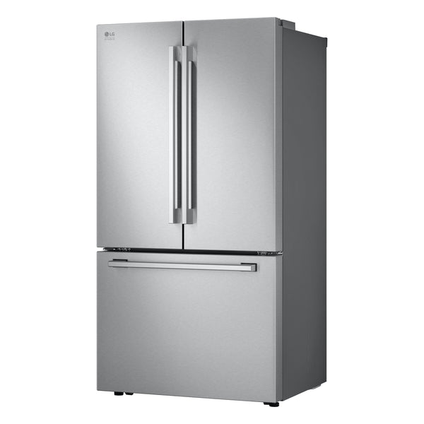 LG STUDIO Counter-Depth 26.5-cu ft 3 -Door Smart Compatible French Door Refrigerator with Ice Maker with Water Dispenser ( PrintProof Stainless Steel ) ENERGY STAR Certified