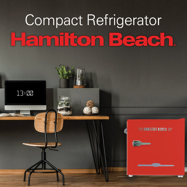 Hamilton Beach 1.6-cu ft Mini Fridge with Freezer ( Red )