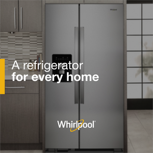 Whirlpool 24.6-cu ft Side-by-Side Refrigerator with Ice Maker ,Water and Ice Dispenser ( Fingerprint Resistant Stainless Steel )