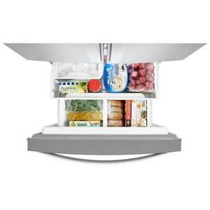 Whirlpool Standard-Depth 19.7-cu ft 3 -Door French Door Refrigerator with Ice Maker with Water Dispenser ( Fingerprint Resistant Stainless Steel )