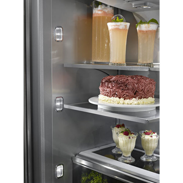 KitchenAid Standard-Depth 24.2-cu ft 3 -Door Built-In French Door Refrigerator with Ice Maker ( Black Stainless with PRINTSHIELD ) ENERGY STAR Certified