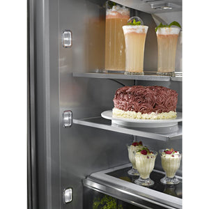 KitchenAid Standard-Depth 24.2-cu ft 3 -Door Built-In French Door Refrigerator with Ice Maker ( Stainless steel ) ENERGY STAR Certified