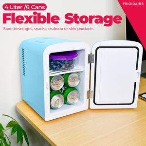 Frigidaire Built-in Bluetooth Speaker 0.3-cu ft Mini Fridge ( Blue ) Garage Ready