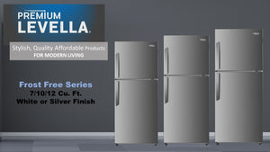 Premium Levella 10.0-cu ft Counter-Depth Top-Freezer Refrigerator ( Stainless steel )